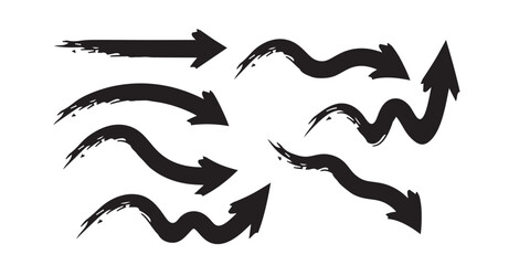 set of vector Grunge Arrows collection and design elements