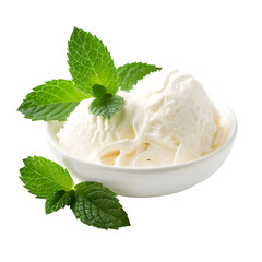 ice cream isolated on transparent