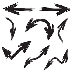 set of vector Grunge Arrows collection and design elements