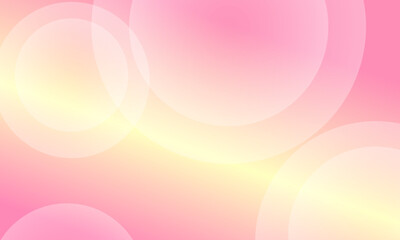 abstract background. Minimalist banner background, pastel colors, yellow and pink gradations. Geometric circle effect style.