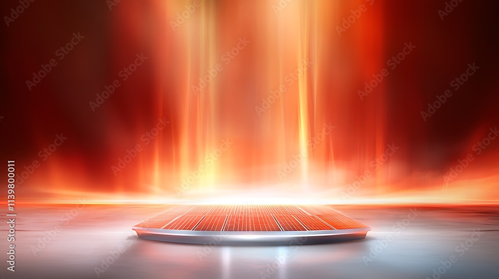 Poster dynamic energy burst in futuristic arena abstract digital art conceptual visualization