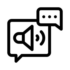 voice chat line icon