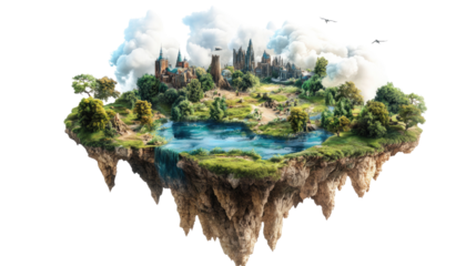 Floating Island Fantasy Realm 