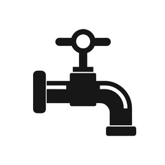 Faucet icons set. Water tap collection. Bathroom faucet symbol flat. Vector Illustration. Vector Graphic. EPS 10