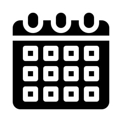calendar glyph icon