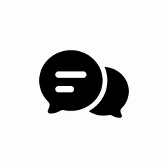 chat dialogue icon sign vector