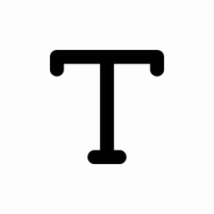 font text icon sign vector