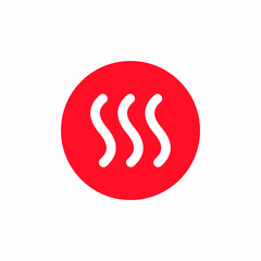 heat temperature icon sign vector