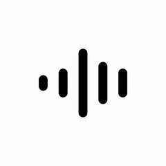 voice waves icon sign vector