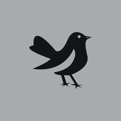 Magpie bird hand-drawn design by illustrator
