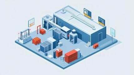 Obraz premium Overview of Interconnected IoT Devices for Monitoring Systems