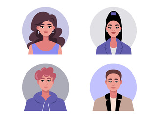 Fototapeta premium 07 - Collection of avatars