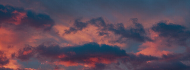 dramatic sunset clouds