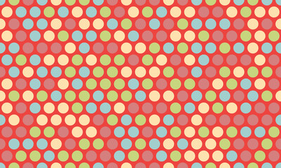 Polka dot vector design with a minimalist round shape pattern. Ideal for trendy fabric prints, wallpapers, and poster backgrounds with a simple geometric touch.