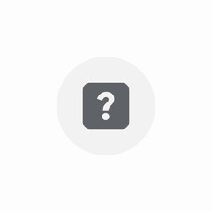 support faq question mark icon sign vector