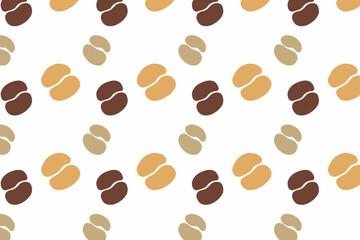 Coffee bean for packaging. Simple coffee art background. Grain wallpaper. Minimalist design
