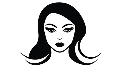 Woman's Face with Bold Eyelashes