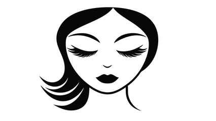 Woman's Face with Bold Eyelashes