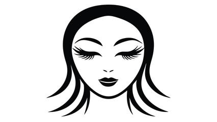 Woman's Face with Bold Eyelashes