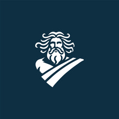 Thunder zeus god logo