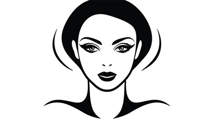 Woman's Face with Bold Eyelashes