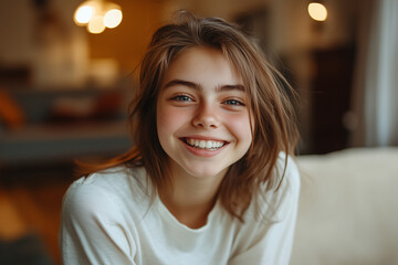 Obraz premium portrait of a smiling woman