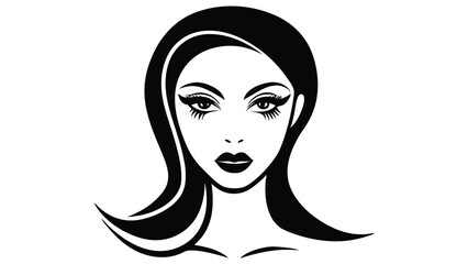 Woman's Face with Bold Eyelashes