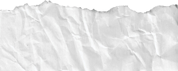 White ripped paper transparent background