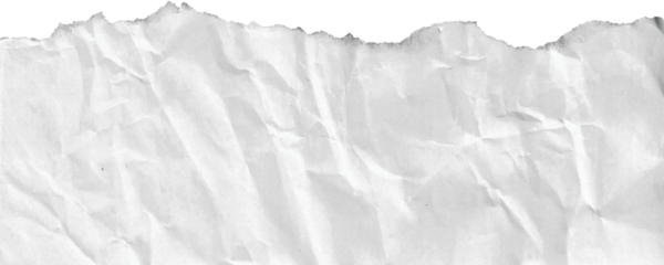White ripped paper transparent background