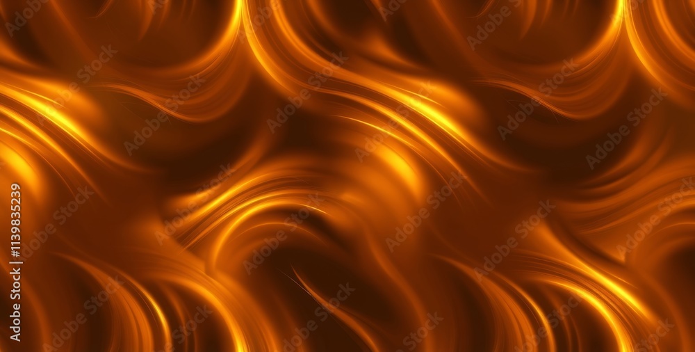 Poster a gold and brown background with a wave pattern. the background is warm and inviting, and the wave p