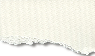 White ripped paper with transparent background