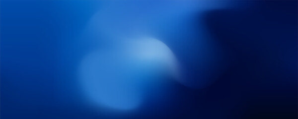Dark blue gradient background, abstract pattern. Navy scene with curved waves of smoke or fog reflecting soft light, Black drop cool feeling of cold underwater water. Art & Illustration.