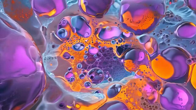 Microscopic macro close-up shot scientific research epithelial tissue biological anatomical capture