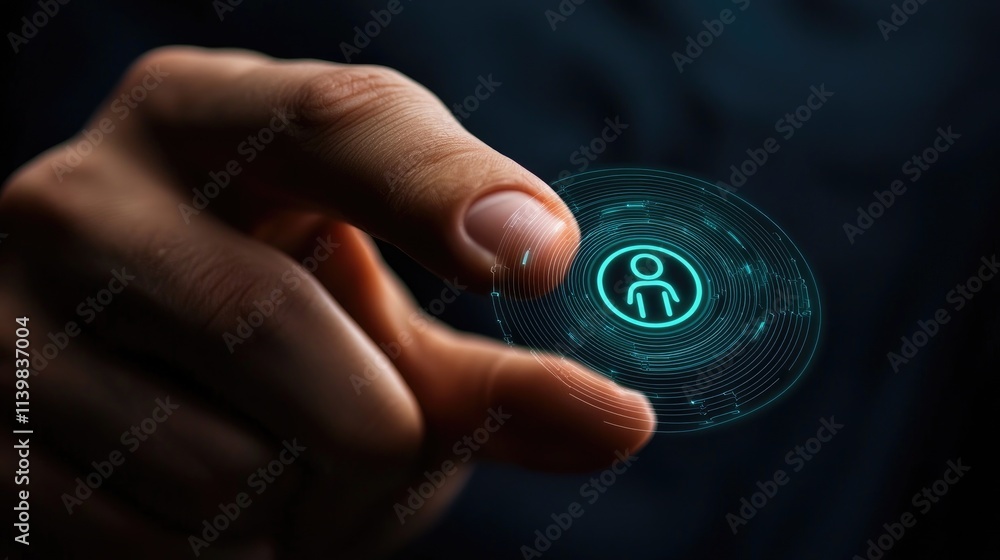 Poster digital identity representation virtual space graphic design futuristic environment close-up view te