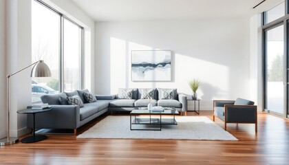 Modern Style - Living Room Interior Design With Modern Concept - Hotel Living Room - Apartment Living Room Interior With Sofa - Interior Design - Modern Living Room With Furniture