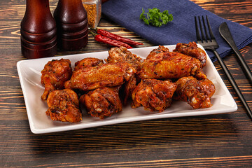 Hot and spicy Buffalo chicken wings