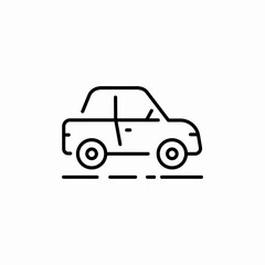 car sedan icon sign vector