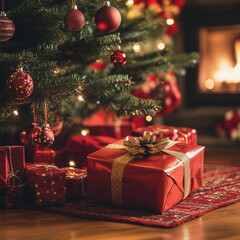 christmas tree and gifts,Christmas Tree and Gifts