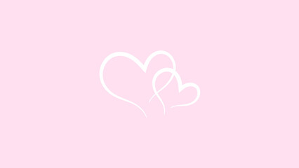 Romantic Whimsy A Unique Celebration of Love Symbols and Pink Backgrounds, Bringing Heartfelt Affection to Life in Vibrant Detail