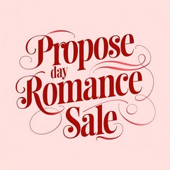Propose Day Romance Sale Advertisement Design