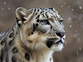 Fototapeta premium snow leopard