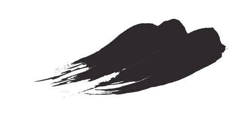 Black brush strokes