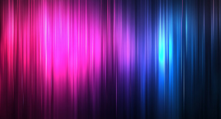 Abstract vector background with sound waves, featuring pink and blue colors on a dark background.