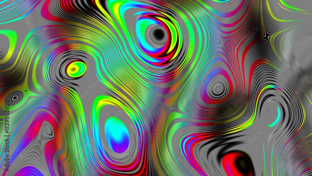 Leinwandbilder exploring the concept of abstract wave patterns rendered in vibrant and rich colors