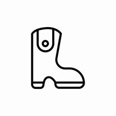 leather boots icon sign vector