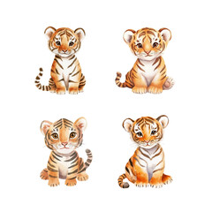 Watercolor cartoon image of a cute boy scout on a white background.