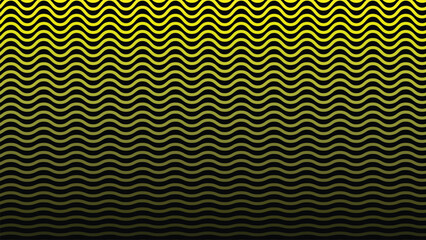 Yellow wavy stripes line abstract seamless pattern background