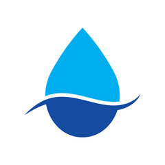 Fototapeta premium Water Logo Design Graphic Illustration