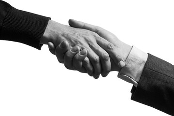 Handshake between two partners.