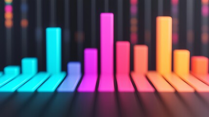 Obraz premium Abstract digital profit graphs merging into a glowing financial city, symbolizing financial success, economic windfall